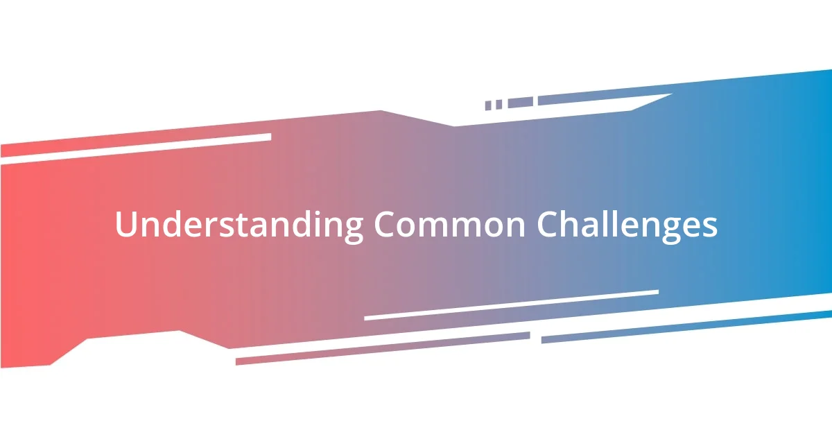 Understanding Common Challenges